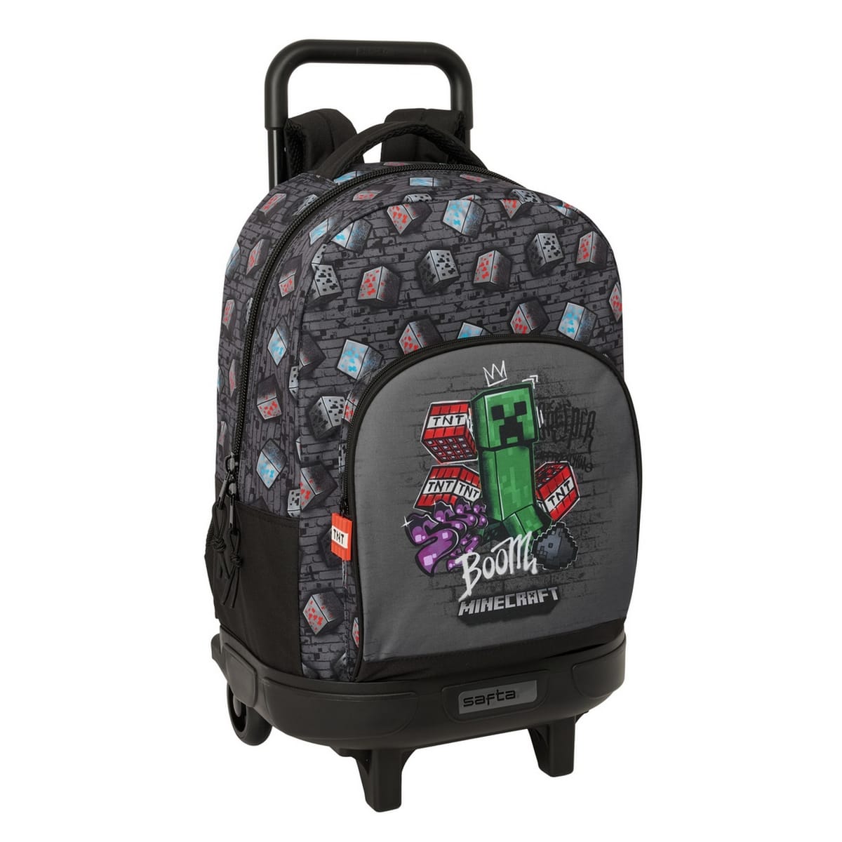 MOCHILA SAFTA 612631918 MINECRAFT GRAFFITI COMPACT