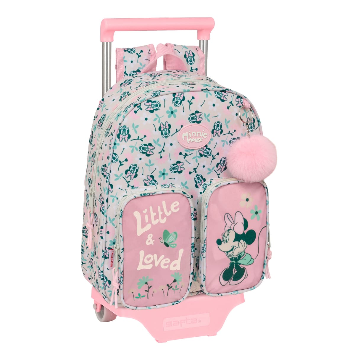 MOCHILA SAFTA 612612020 MINNIE MOUSE MINTY CARRO
