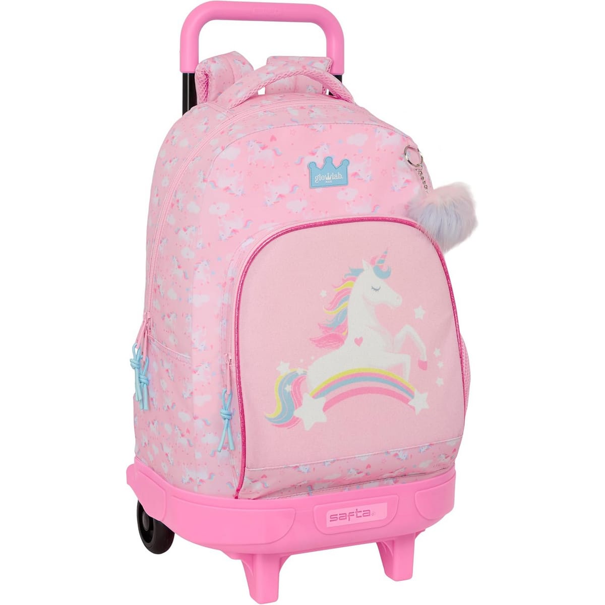 MOCHILA SAFTA 612623918 GLOWLAB KIDS CARRO COMPACT