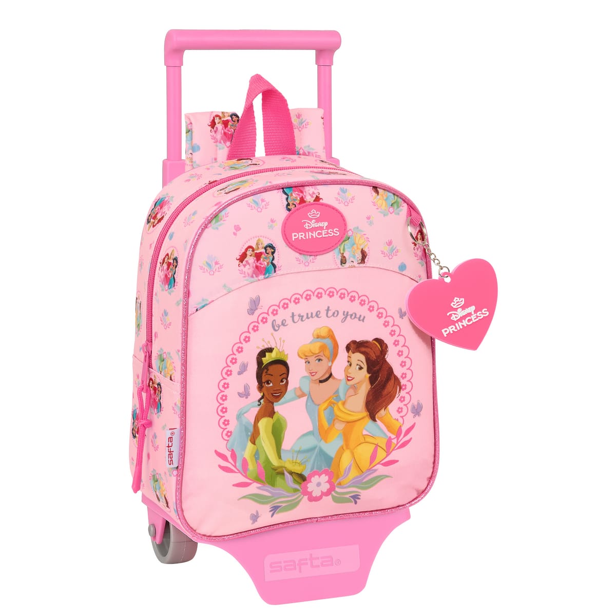 MOCHILA SAFTA 612680280 PRINCESAS DISNEY CARRO