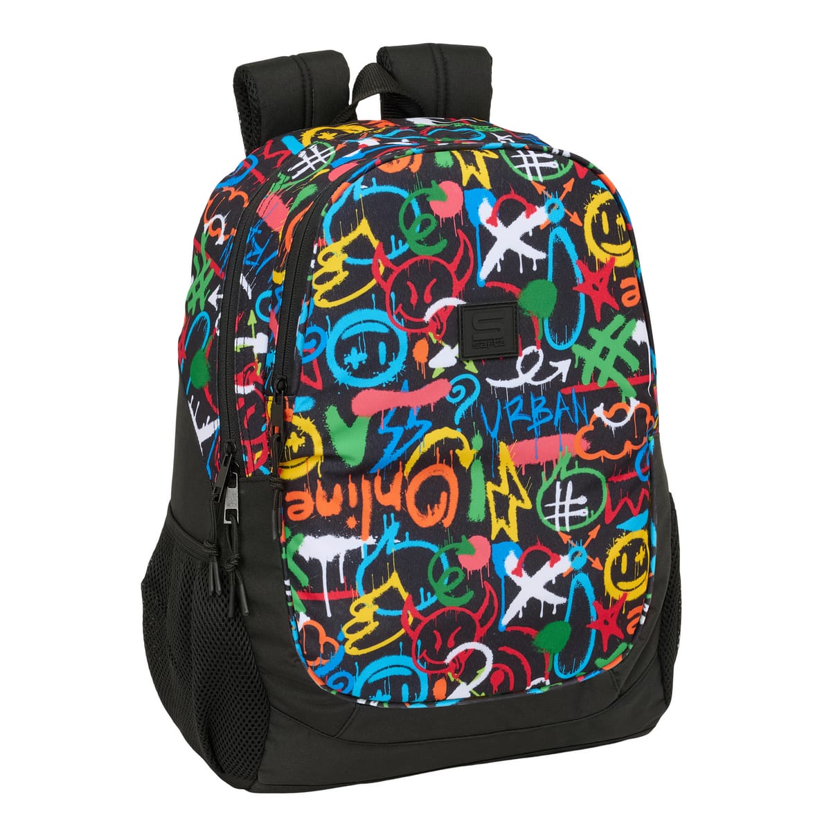 MOCHILA SAFTA 642623665 SAFTA GRAFFITI COLORS ADAP
