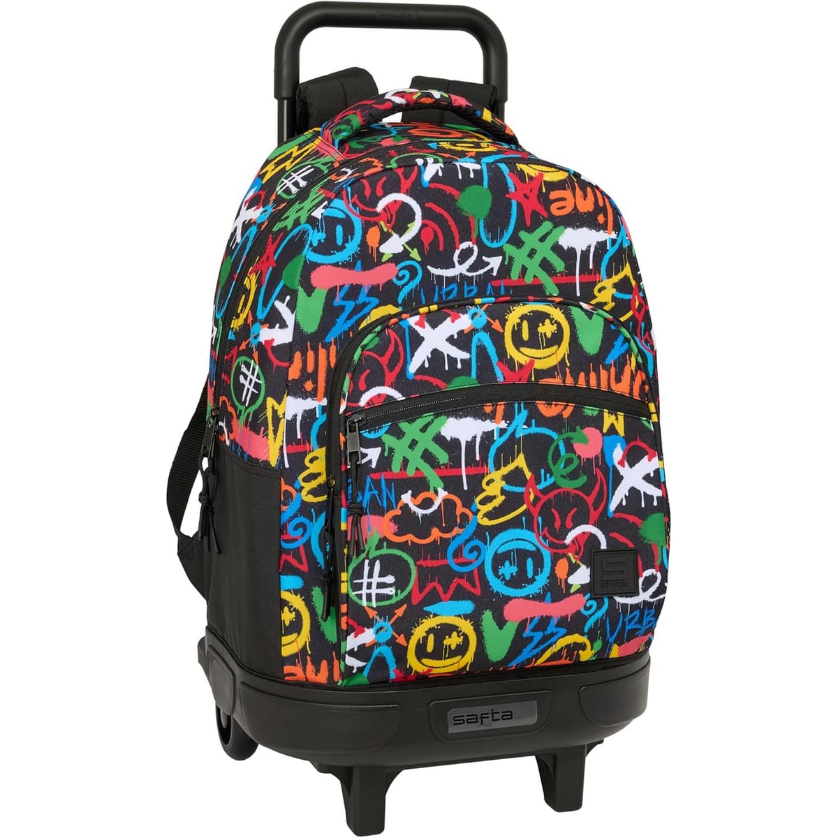 MOCHILA SAFTA 642623918 SAFTA GRAFFITI COLORS CARR