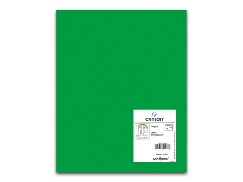 CARTULINA A-4 VERDE BILLAR PTE/15 200040849