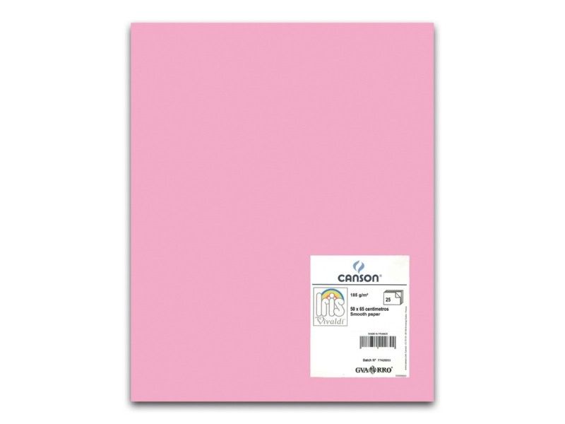 CARTULINA 50x65 ROSA PTE/25 200040225