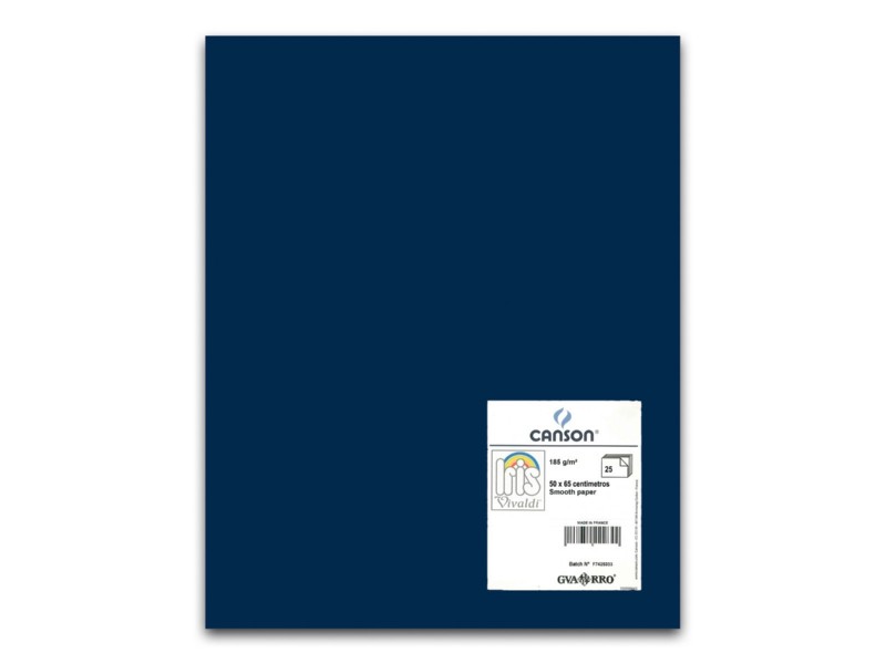 CARTULINA 50x65 AZUL ULTRAMAR PTE/25 200040235