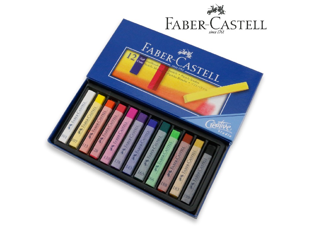 CERA FABER CASTELL PASTEL 12 COLORES REF. 128312