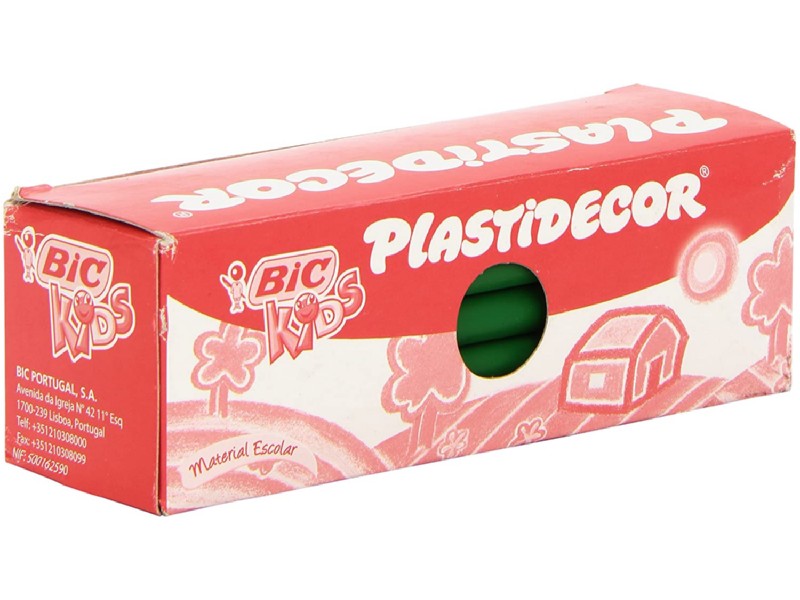 CERA PLASTIDECOR UNI COLOR C/25 VERDE MEDIO