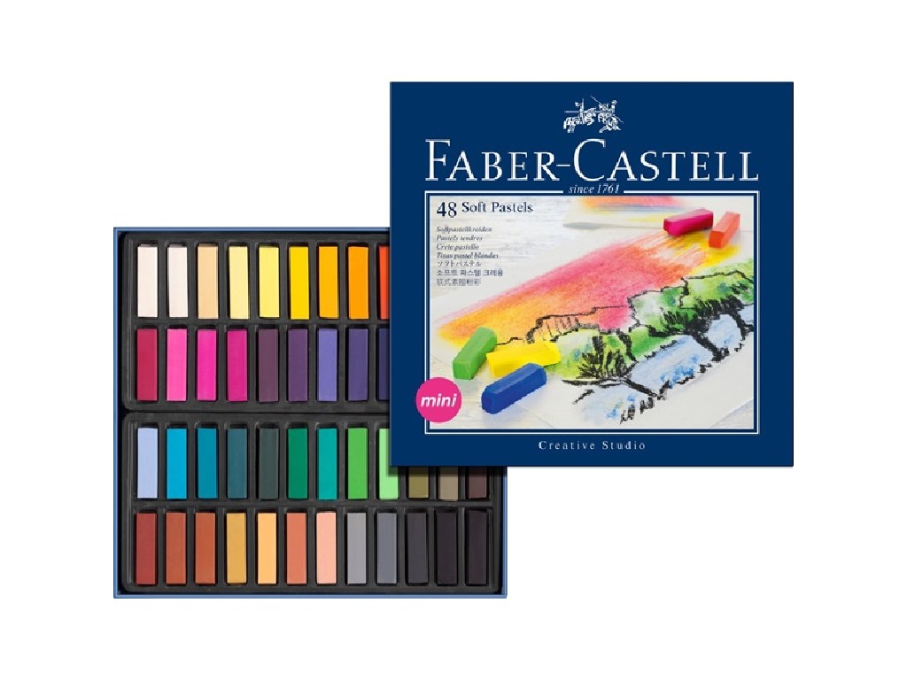 CERA FABER CASTELL PASTEL 48 COLORES MINI 128248