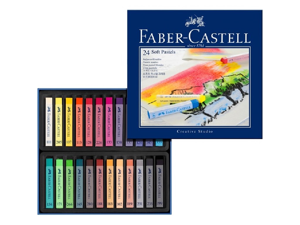 CERA FABER CASTELL PASTEL 24 COLORES REF. 128324