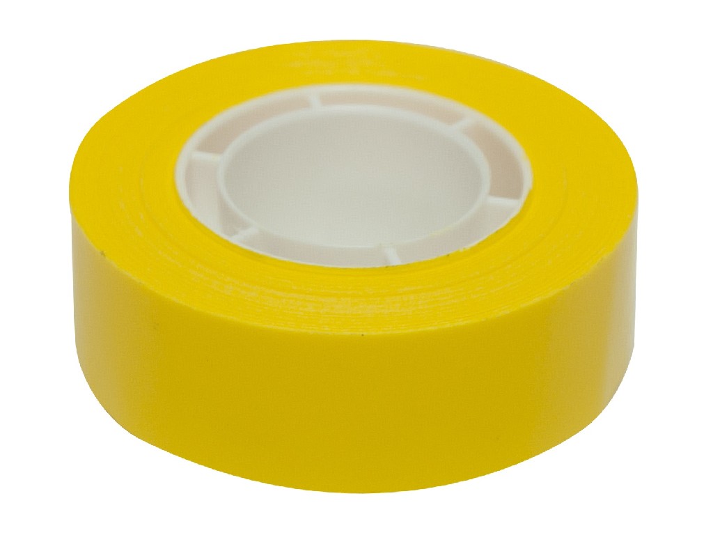 CINTA ADHESIVA 33 x 19 COLOR AMARILLO APLI 12274