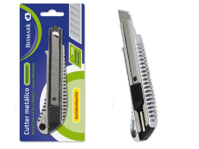 CUTTER BISMARK METALICO CUCHILLA 18 MM 319725