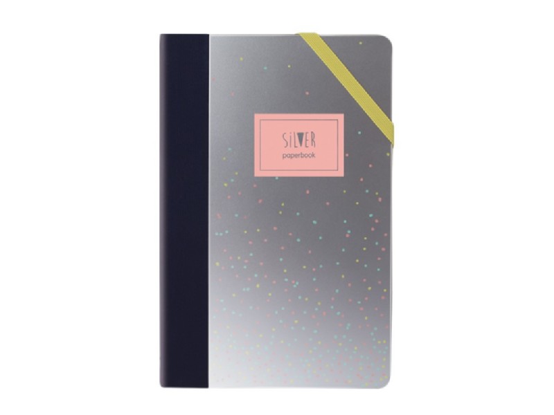 LIBRETA MILAN 57052SP 14,5x21 CM SILVER-ROSA
