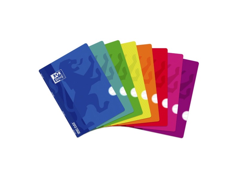 CUADERNO 48 H. A-4 OXFORD PLASTICO 2 RAYAS 3,5MM  