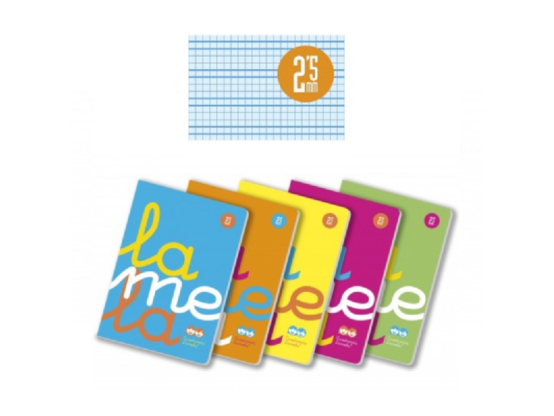 CUADERNO LAMELA A-4 PP 50 H 2,5 MM PACK/5 06A4P02