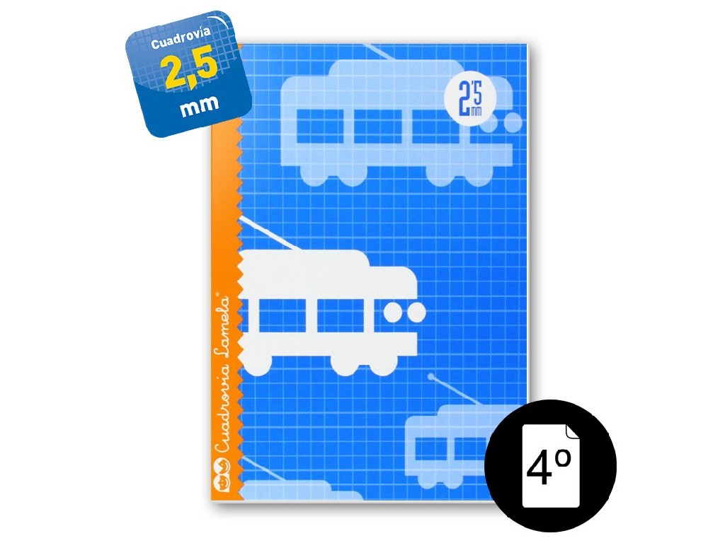 CUADERNO LAMELA 4º 30 H 2,5 MM 06002