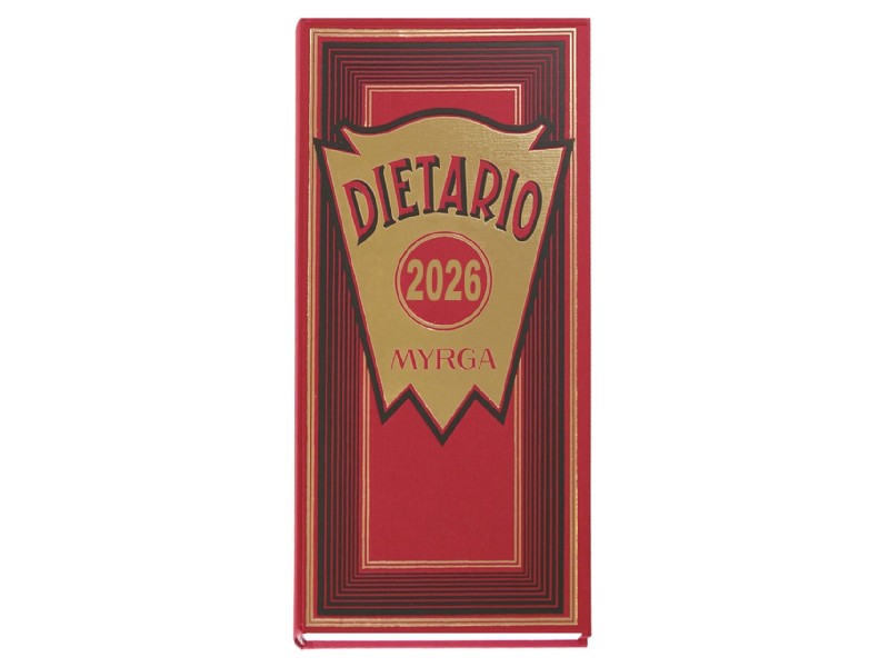 DIETARIO MYRGA 2026 2/3 Fº 1 D/P ROJO 2101RJ