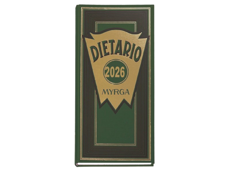 DIETARIO MYRGA 2026 2/3 Fº 1 D/P VERDE 2101VE
