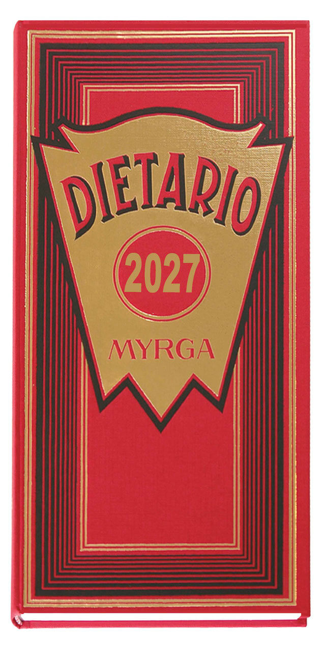 DIETARIO MYRGA 2027 2/3 Fº 1 D/P ROJO 2101RJ