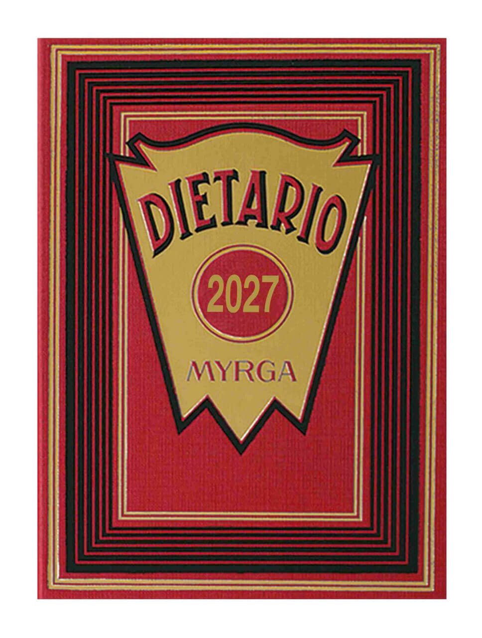 DIETARIO MYRGA 2027 4º 1 D/P ROJO 2111RJ