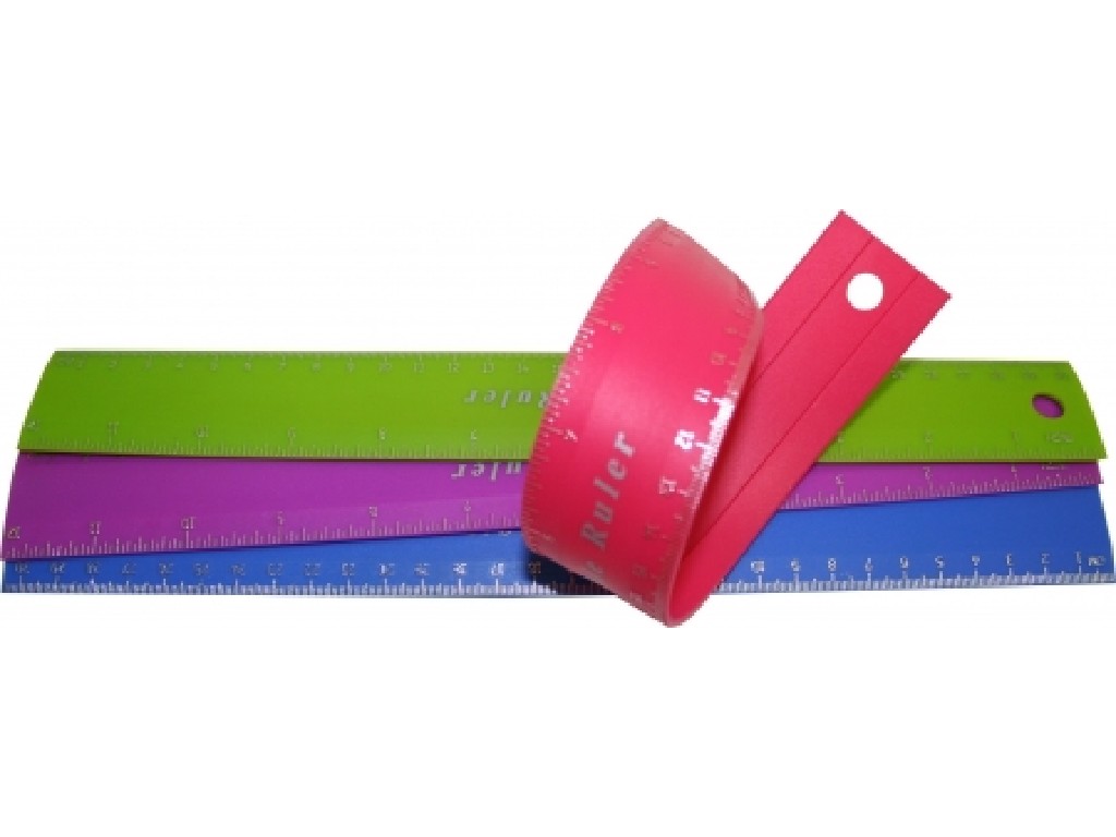 REGLA PLASTICO FLEXIBLE VALORO 30 CM