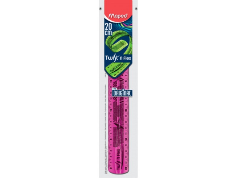 REGLA MAPED PLASTICO FLEXIBLE 20 CM. 279210 ROSA