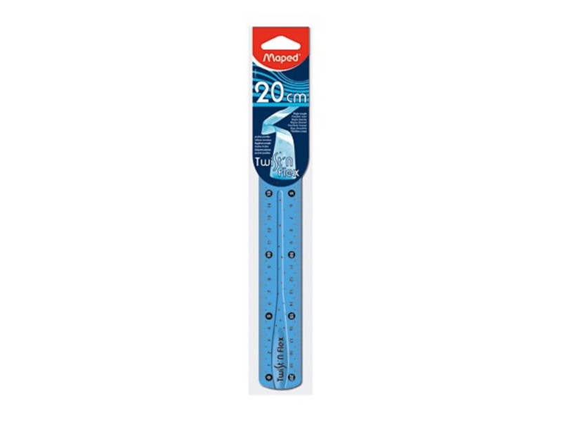 REGLA MAPED PLASTICO FLEXIBLE 20 CM. 279210 AZUL