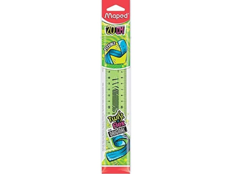 REGLA MAPED PLASTICO FLEXIBLE 20 CM. 279210 VERDE