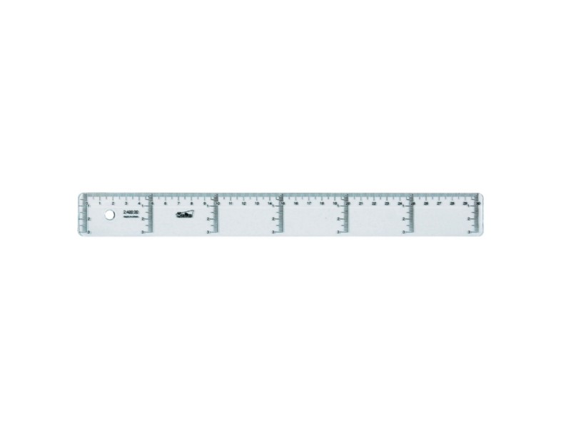 REGLA CRISTAL 30 CM. SAFTA 400930