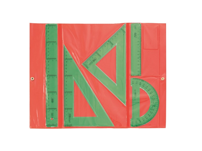 ESTUCHE DIBUJO SAFTA 941001 REGLAS VERDES
