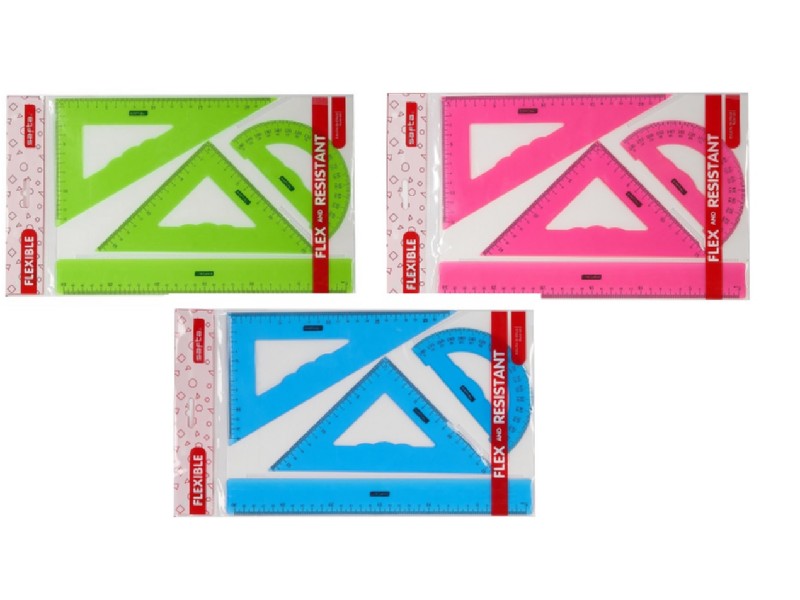 ESTUCHE DIBUJO SAFTA 943901 REGLAS FLEXIBLES