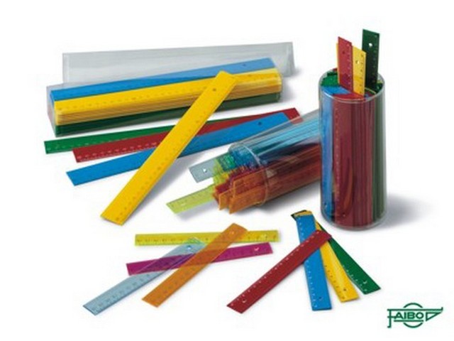 REGLA PLASTICO 15 CM. BOTE/100 816-19