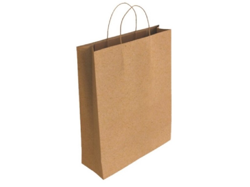 BOLSA PAPEL KRAFT 18x24x8 CM KRAFT MARRON PTE/25
