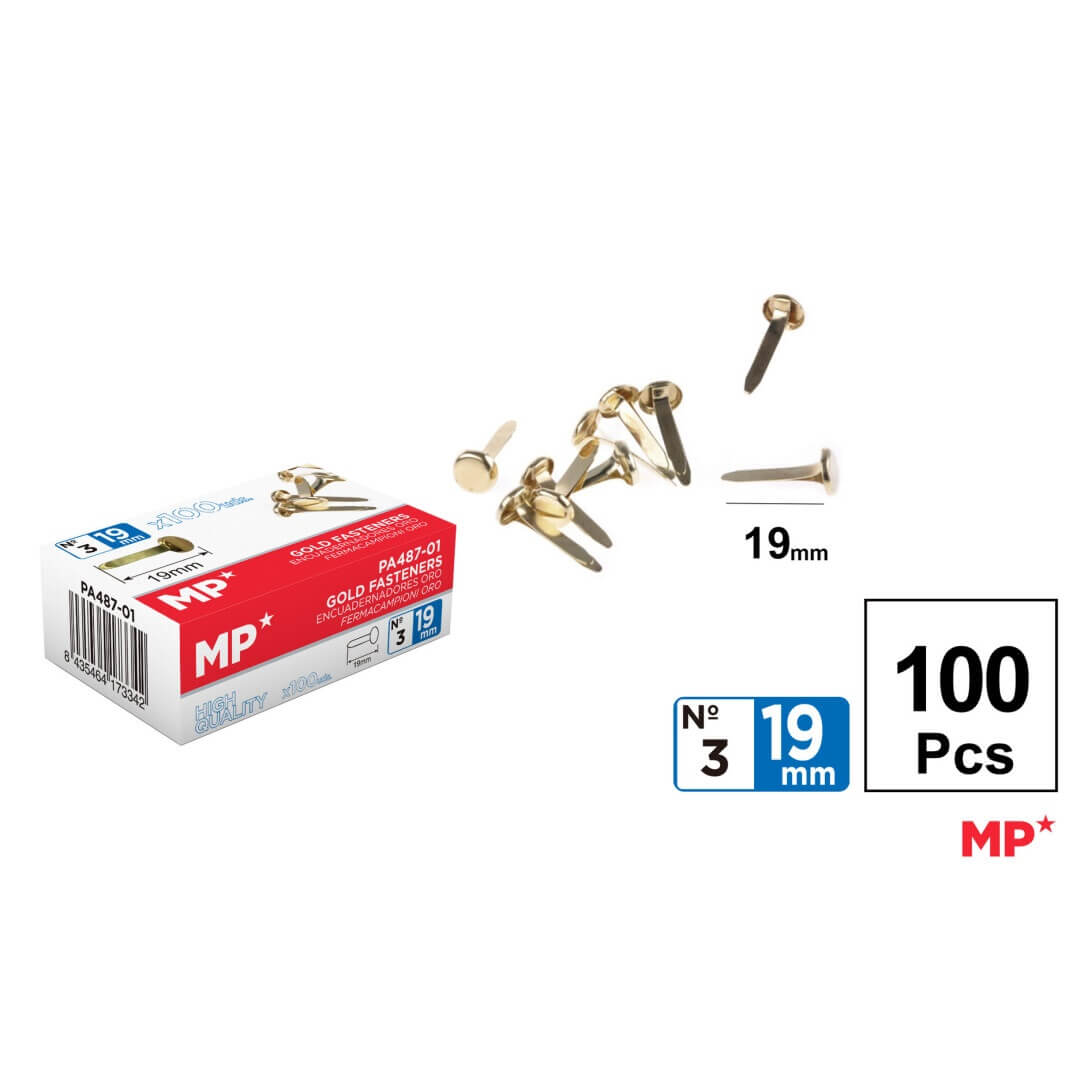 ENCUADERNADORES Nº  3 C/100 19 MM.