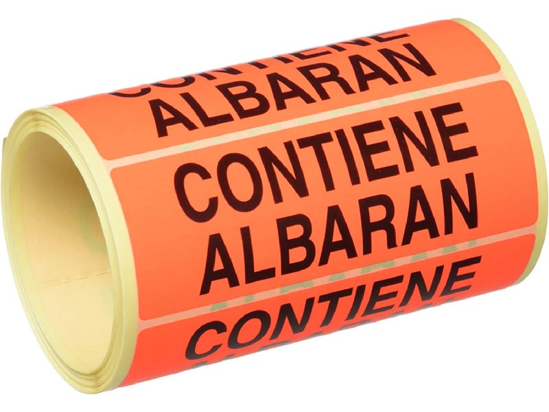 ETIQUETAS BOBINA CONTIENE ALBARAN INETA 3025 R/200
