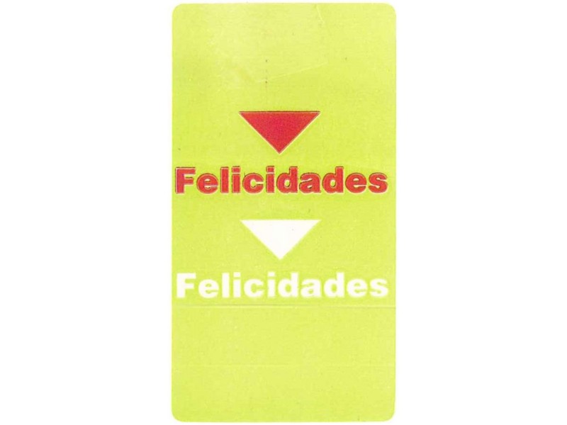 ETIQUETAS FELICIDADES VERDE