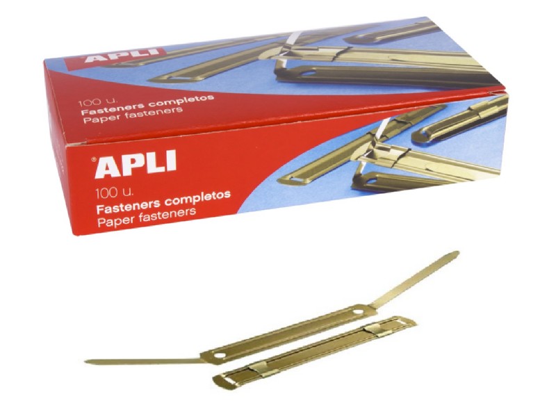FASTENER ENCUADERNAR METALICO C/100 APLI 11832