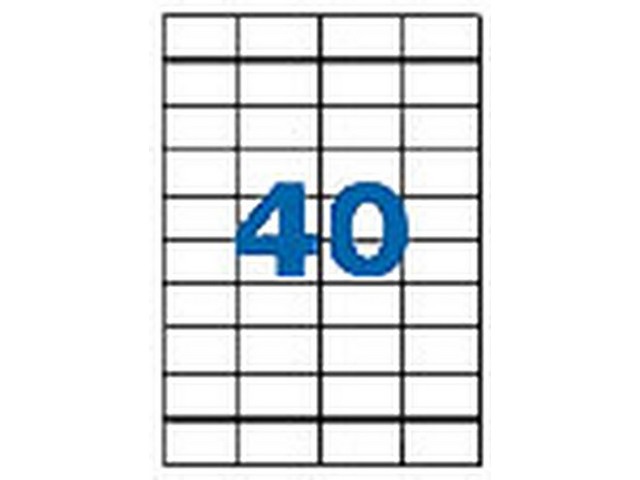 ETIQUETAS I.L.C. APLI  52,5x29,7 1286 C/100 HOJAS 