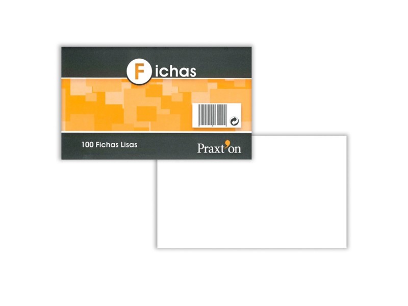 FICHAS CARTULINA LISAS PRAXTON Nº 1 PTE/100