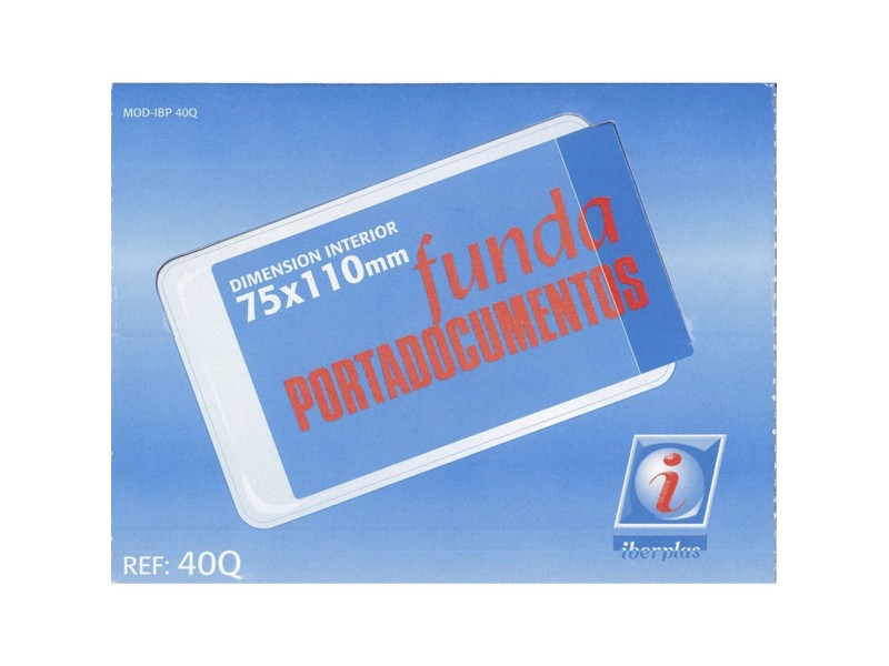 FUNDA CARNET  75x110 MM 40Q C/50 UNIDADES