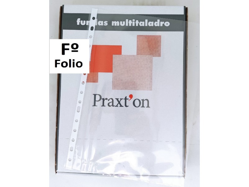 FUNDA PLASTICO Fº MT.0,9 C/100 PRAXTON CRISTAL /