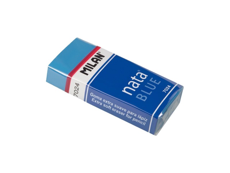 GOMA BORRAR MILAN 7024 NATA AZUL BLUE unidad*