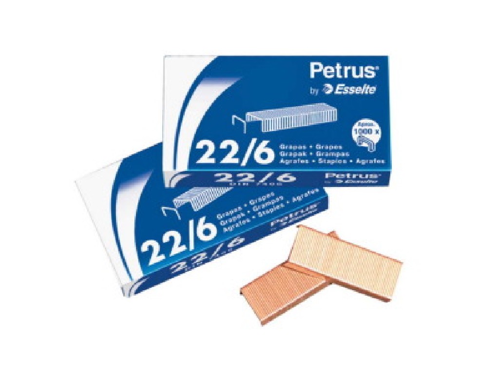 GRAPAS PETRUS 22/6 COBREADA C/1000