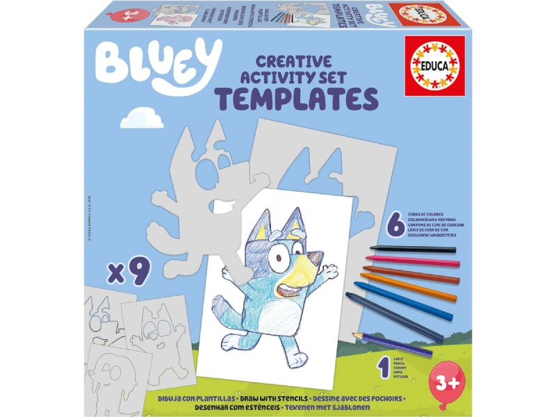 JUEGO EDUCA 19886 BLUEY CREATIVE TEMPLATES