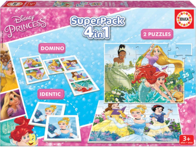 JUEGO EDUCA 17198 SUPERPACK PRINCESAS DISNEY