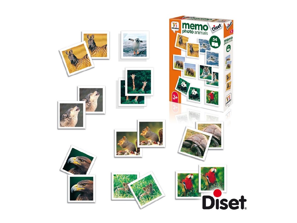 JUEGO DISET MEMO PHOTO ANIMALES 68941