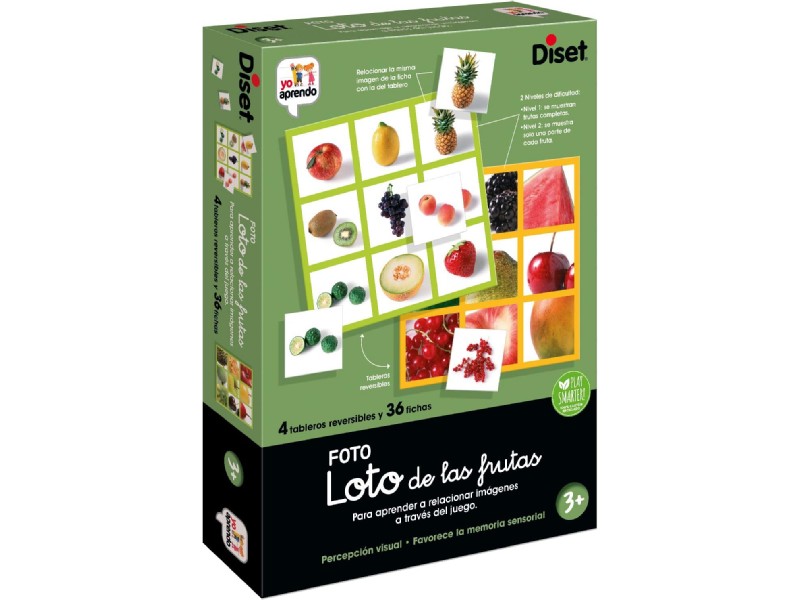 JUEGO DISET YO APRENDO FOTO LOTO DE LAS FRUTAS