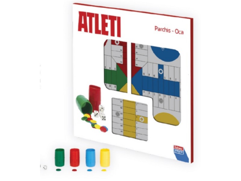 PARCHIS+OCA CON FICHAS 4 JUGADORES ATLETI 34095