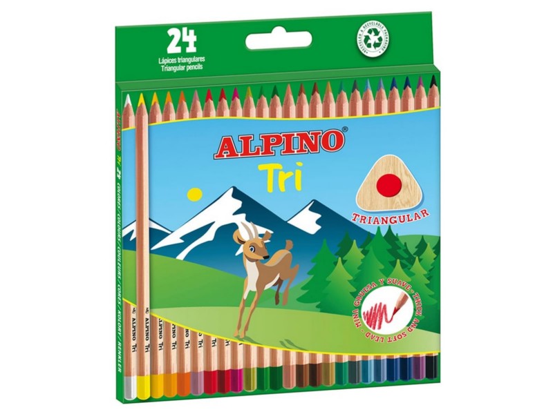 LAPIZ ALPINO TRIMAX 24 COLORES AL000129