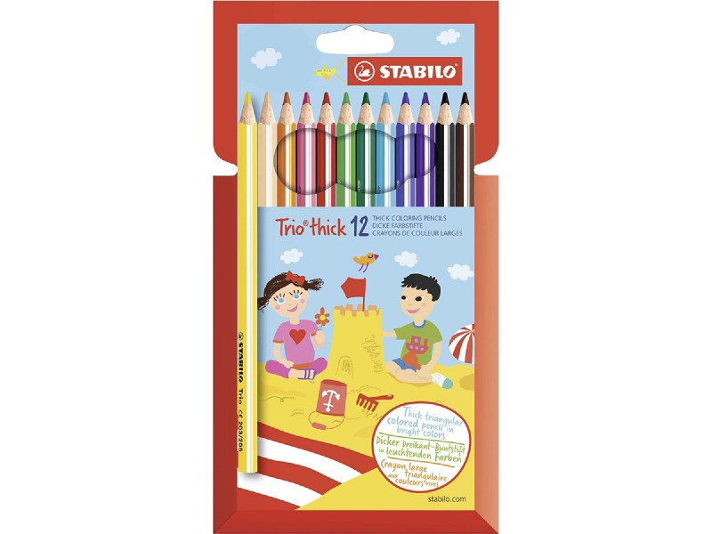 LAPIZ STABILO 12 COLOR TRIO THICK 203/12-01