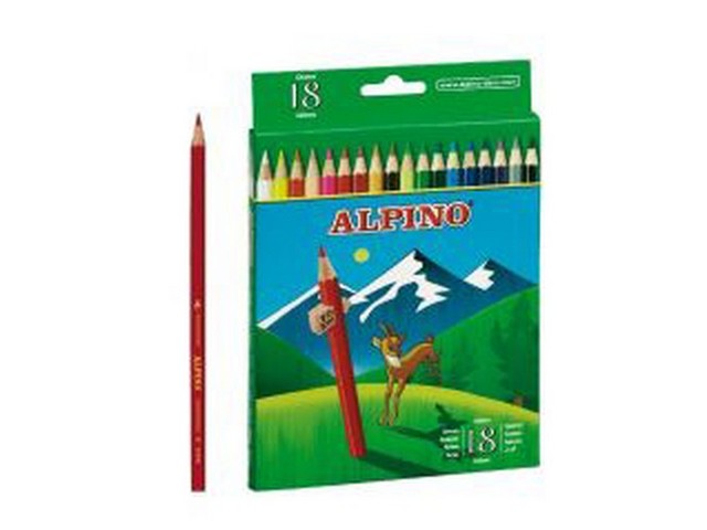 LAPIZ ALPINO 656 18 COLORES LARGOS
